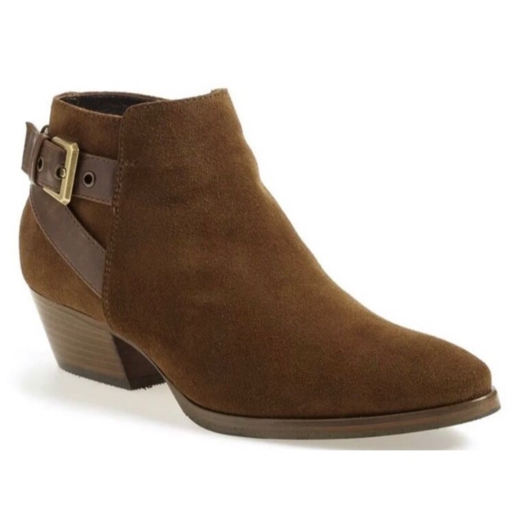 Aquatalia Farin Weatherproof Suede Ankle Booties